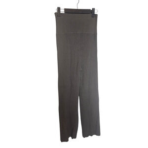 M.M. Lafleur Women's Size Large L Finley Stretch Ribbed Jardigan Knit Ash Pants